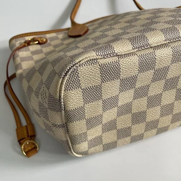 Louis Vuttion | Neverfull PM | Damier Azure | Cream & Blue | Preloved - Picture 9 of 12